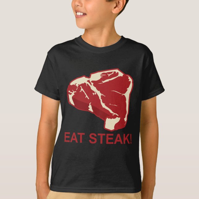 Camiseta Coma el filete (Anverso)