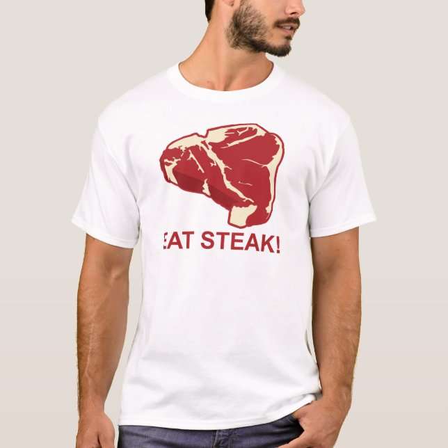 Camiseta Coma el filete (Anverso)