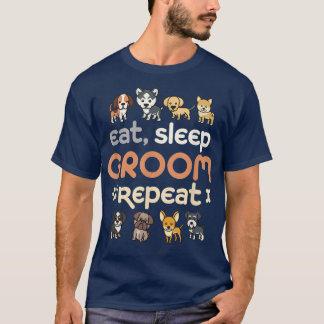 Camiseta Coma el Groom del sueño RepeatCute Mascota Perro G