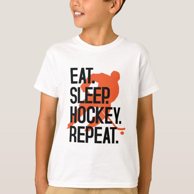 Camiseta Coma el hockey divertido de los deportes de la (Anverso)