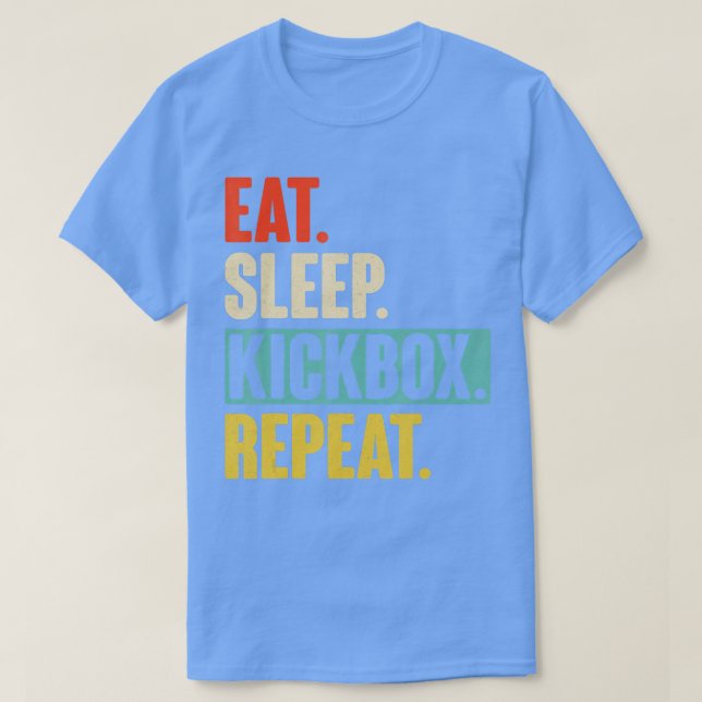Camiseta Coma el Kickbox de suspensión de Kickbox RepeatRet (Diseño del anverso)