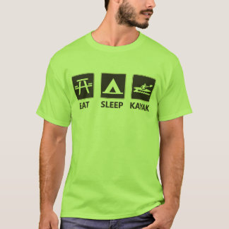 Camiseta Coma el negro del kajak del sueño