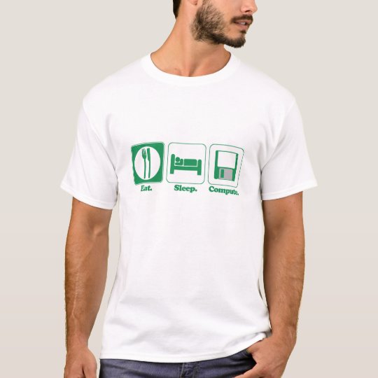 Camiseta coma el ordenador del sueño (el verde)