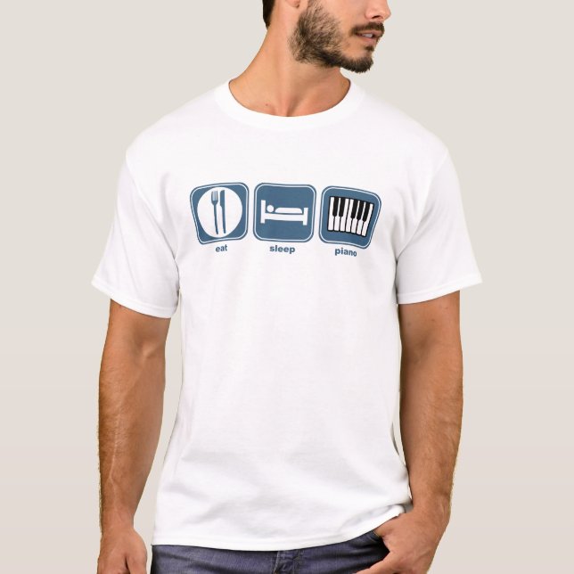 Camiseta coma el piano del sueño (Anverso)