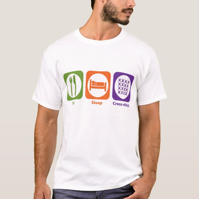 Camiseta Coma el punto de cruz del sueño (Anverso)