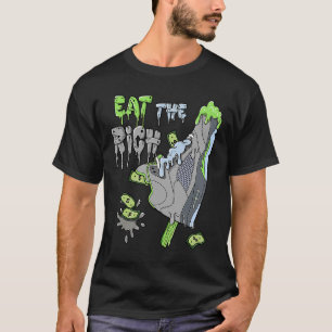 Camiseta Coma el rico JD Shose Helado Crema Verde Jugo 5s M