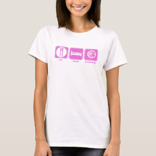 Camiseta coma el rosa del baloncesto del sueño
