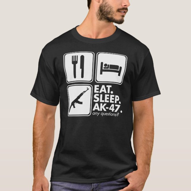 Camiseta Coma el sueño AK-47 - blanco (Anverso)
