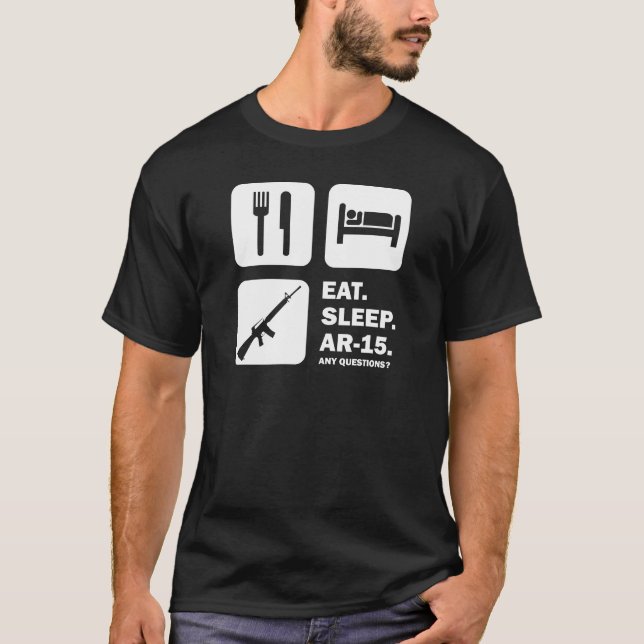 Camiseta Coma el sueño AR-15 (Anverso)