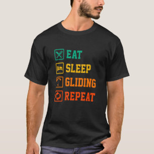 Camiseta Coma el sueño brillante Repita Parapente Paracaída