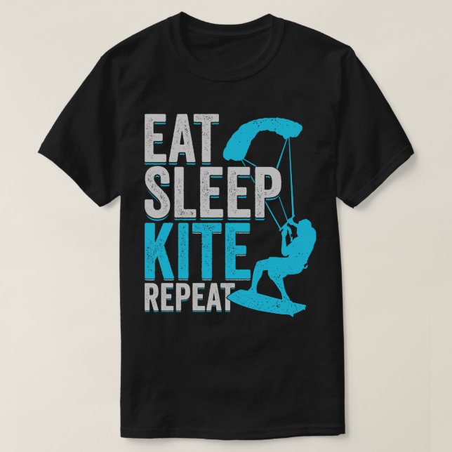 Camiseta Coma el sueño de cometa Repetir el regalo de Kites (Diseño del anverso)