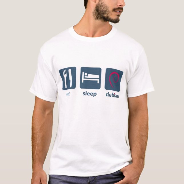 Camiseta Coma el sueño debian (Anverso)