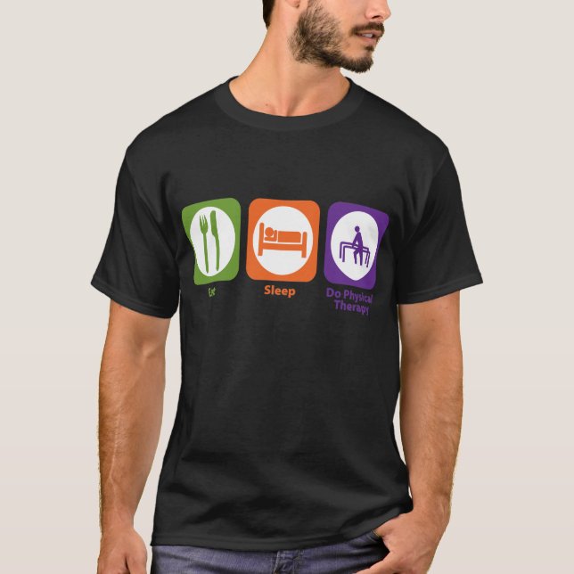 Camiseta Coma el sueño hacen terapia física (Anverso)
