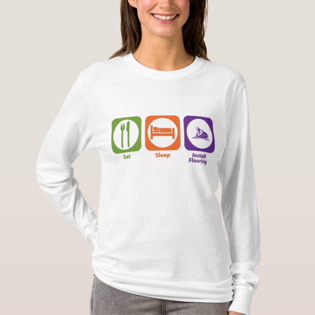 Camiseta Coma el sueño instalan el suelo (Anverso)