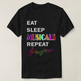 Camiseta Coma el sueño musicales repetición de regalo de lo