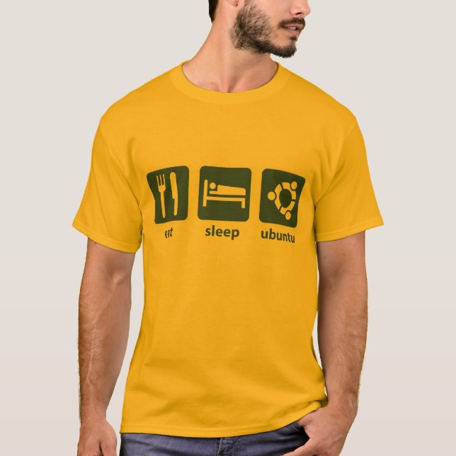 Camiseta Coma el sueño Ubuntu (Anverso)