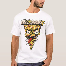 Camiseta Coma Ese Pegatina De Pizza - Vibes De Diversión