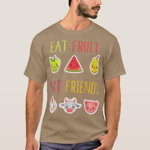 Camiseta Coma Fruta No Amigos Vegetariano Vegetariano Veget