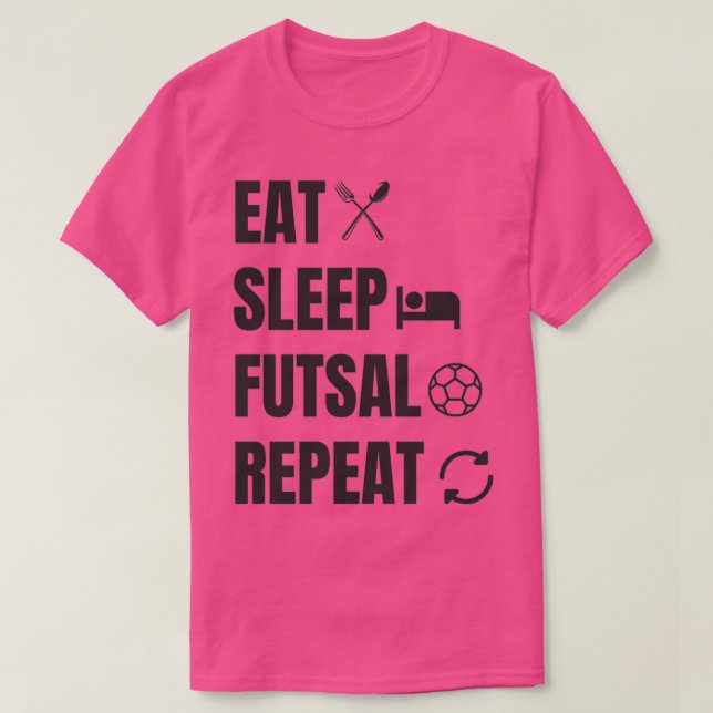 Camiseta Coma Futsal De Sueño Y Repita (Diseño del anverso)