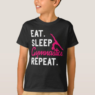 Camiseta Coma Gimnasia del Sueño Repita Acrobacias Gimnasi