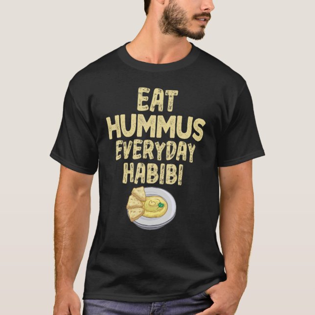 Camiseta Coma Hummus todos los días Habibi Tee Hummus Día 1 (Anverso)