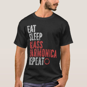 Camiseta Coma la armónica del cristal de sueño repetición