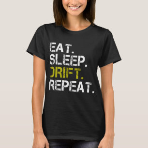 Camiseta Coma la carrera de conducción repetida de la deriv
