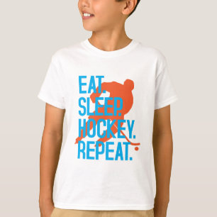 Camiseta Coma la cita divertida del hockey de los deportes