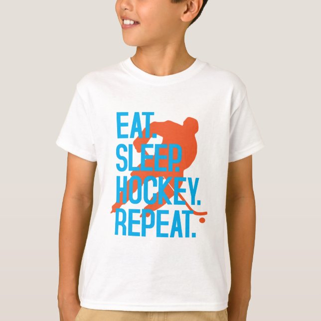 Camiseta Coma la cita divertida del hockey de los deportes (Anverso)