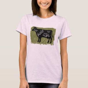 Camiseta Coma la col rizada, no vaca