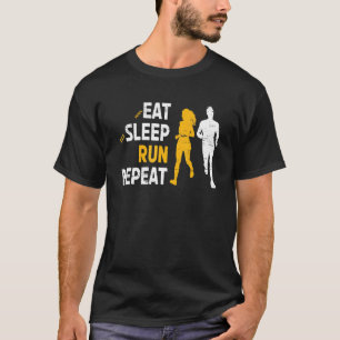 Camiseta Coma La Ejecución Del Sueño Repita Para Un Cardio 