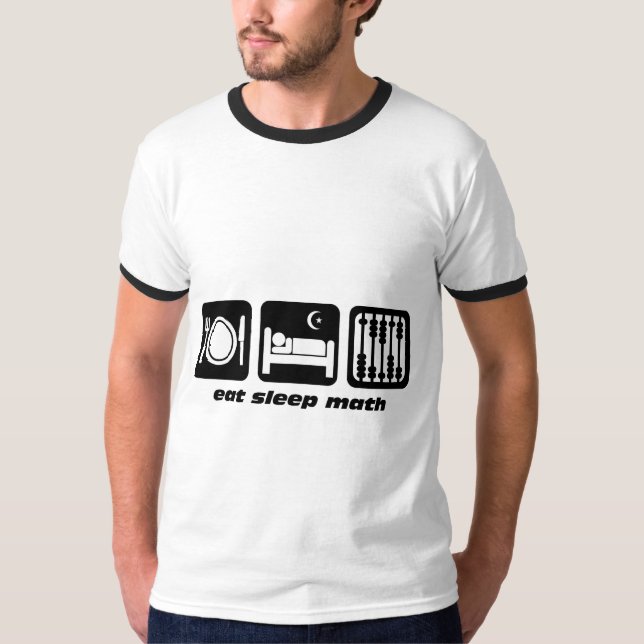 Camiseta coma la matemáticas del sueño (Anverso)