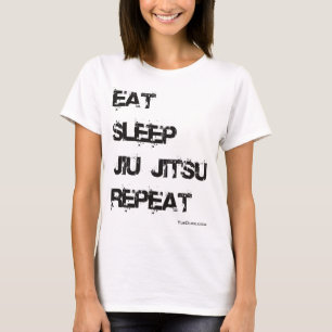 Camiseta Coma la repetición de Jiu Jitsu del sueño