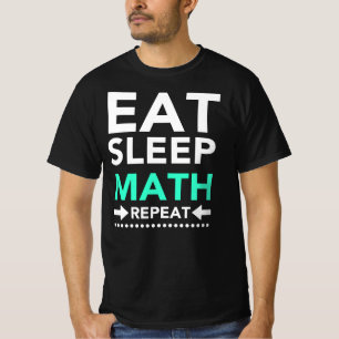 Camiseta Coma la repetición de la matemáticas del sueño