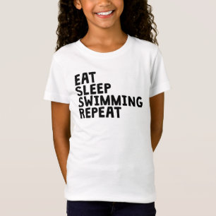 Camiseta Coma la repetición de la natación del sueño