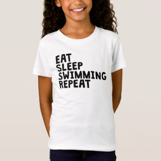 Camiseta Coma la repetición de la natación del sueño