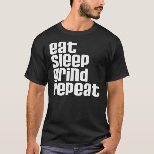 Camiseta Coma la repetición de la rutina del sueño