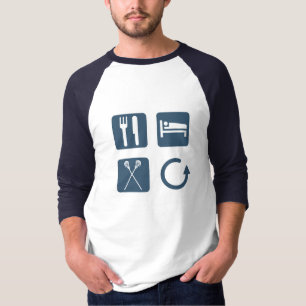 Camiseta Coma la repetición de LaCrosse del sueño