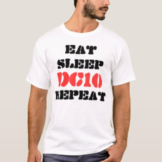 Camiseta Coma la repetición del DC-10 del sueño