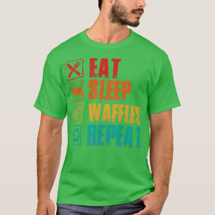 Camiseta Coma la repetición del gofre del sueño