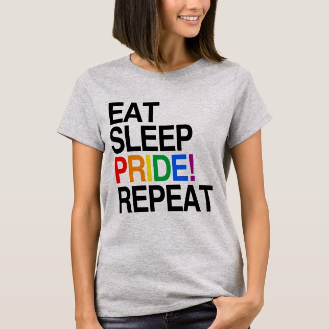 Camiseta Coma la repetición del orgullo del sueño (Anverso)