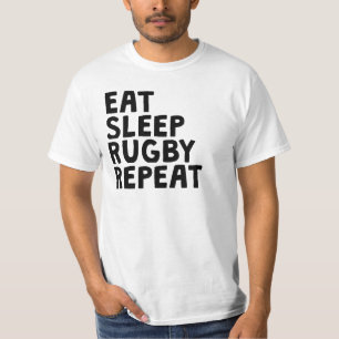 Camiseta Coma la repetición del rugbi del sueño