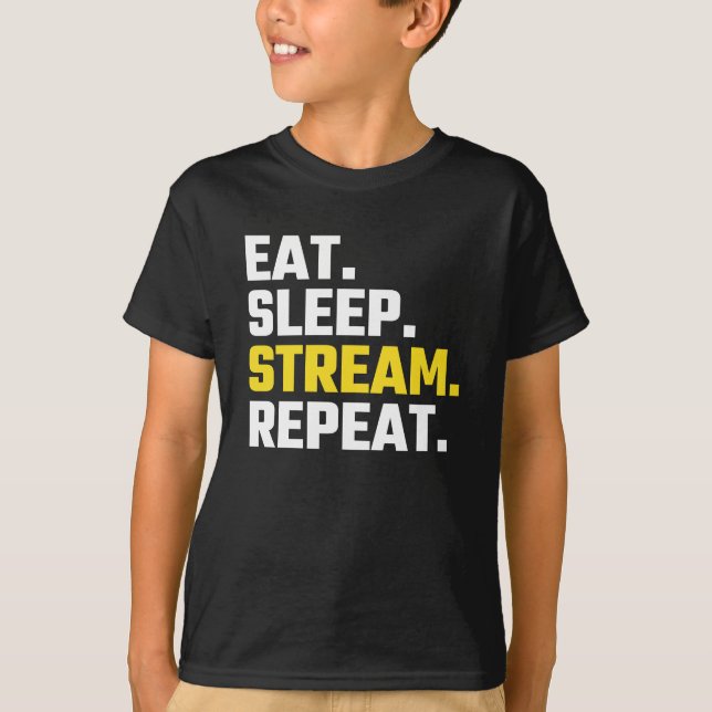Camiseta Coma la secuencia de suspensión repetida. (Anverso)