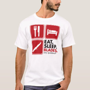 Camiseta Coma las cuchillas del sueño - rojo