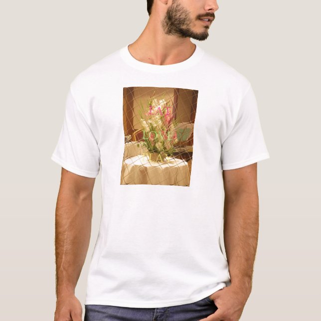 Camiseta Coma las flores del juego de amor para todas las e (Anverso)