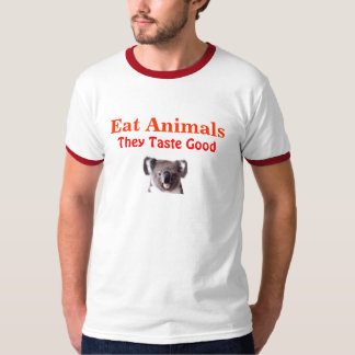 Camiseta Coma los animales, ellos prueban bueno