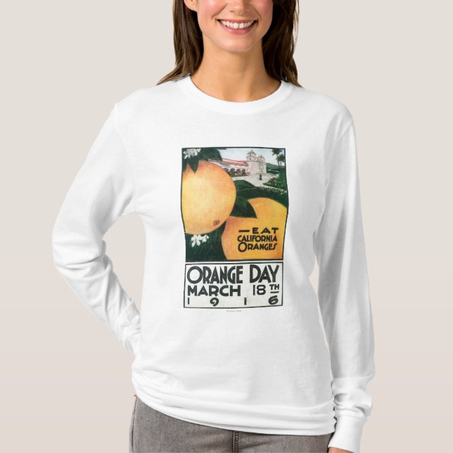 Camiseta Coma los naranjas de CA en día anaranjado (Anverso)
