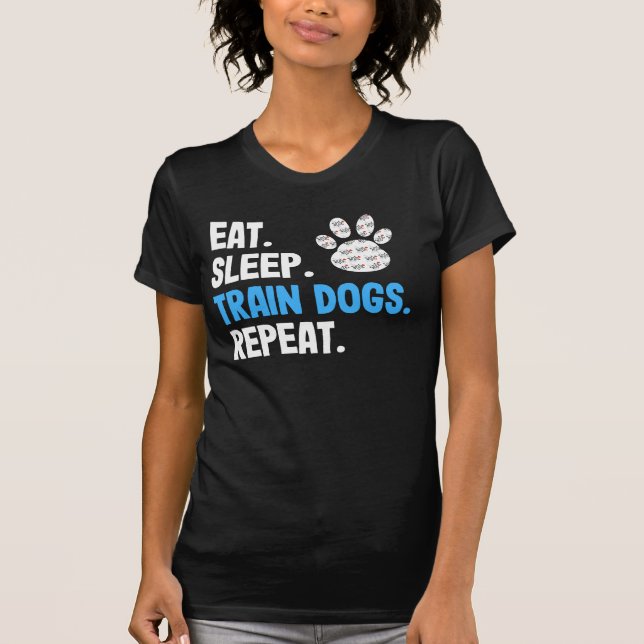 Camiseta Coma los perros del tren de sueño de nuevo (Anverso)