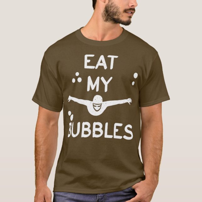 Camiseta Coma Mis Burbujas Bubbles Buceo Buceo Graciosa Pis (Anverso)