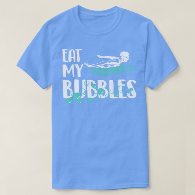 Camiseta Coma Mis Burbujas Funny Equipo De Natación (Diseño del anverso)